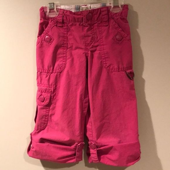 🌺 OLD NAVY Lightweight Pink Cargo Pants/Capris - Picture 2 of 8